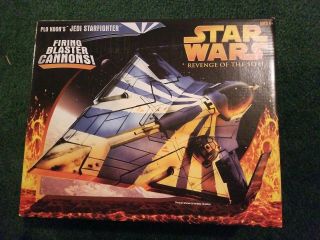 Set Of 3 Hasbro Star Wars Jedi Starfighters.  Plo Koons,  Kit Fistos,  & Republic
