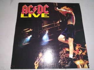 Acdc Live 2 Sided Yellow Rare Flat 12×12 Promo Poster