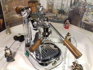 Rare La Pavoni Professional Postmillenium Plh Wood Coffee Lever Espresso Machine