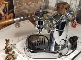 RARE La Pavoni Professional Postmillenium PLH wood coffee lever espresso machine 3