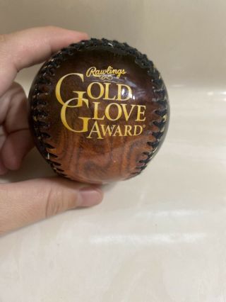 Rawlings Gold Glove Award Baseball (brown & Black) The Finest In The Field - Rare