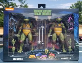 Neca Teenage Mutant Ninja Turtles 1990 Movie Leonardo Donatello 2 - Pack
