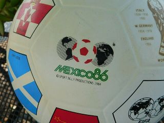 Mexico86 Rare 1986 Mexico World Cup Soccer Ball,  National Flags & Past Winners
