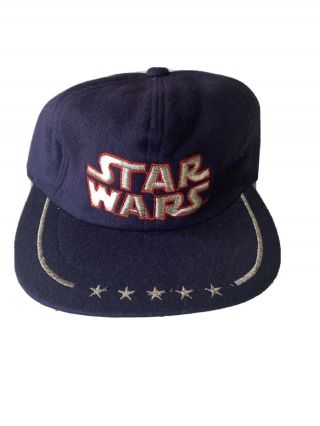 Rare 1977 Star Wars Film Crew Blue Felt Hat Cap Bell Bear 