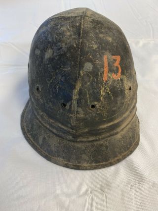 Vintage Bullard Hard Boiled Leather Hard Hat - RARE - 3