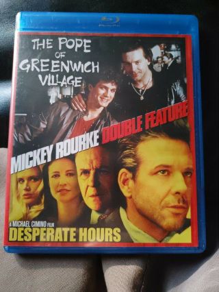 The Pope Of Greenwich Village / Desperate Hours Blu - Ray 2 - Disc Set Rare Oop