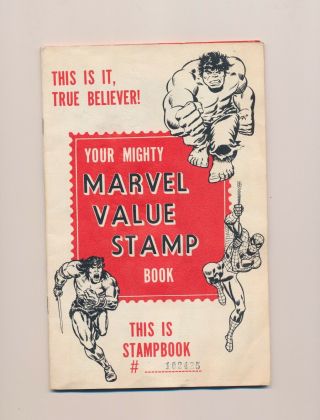 Rare Marvel Value Stamp Book Complete 1 - 100 Mvs Stamps Incl 54 From Hulk 181