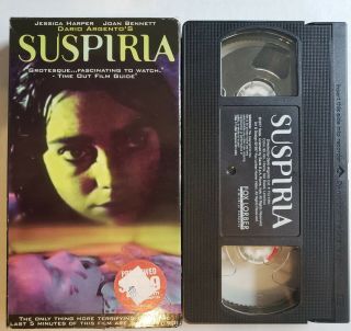 Suspiria - Rare Dario Argento Fox Lorber Vhs W/alternate Cover Artwork - Horror