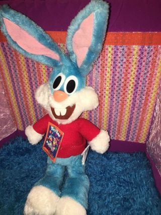 NWT - HTF - RARE - 16” 1992 Tiny Toon Adventures Plush Buster Bunny Toy 2