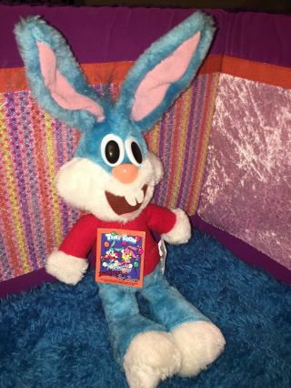 NWT - HTF - RARE - 16” 1992 Tiny Toon Adventures Plush Buster Bunny Toy 3