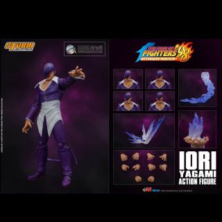 Storm Toys Skkf06 15cm The King Of Fighters 98 Iori Yagami Figure Purple Version