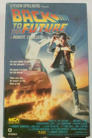 Back To The Future On Betamax With Box - Beta Not Vhs - Rare