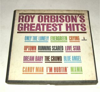Vintage Roy Orbison Greatest Hits,  4 - Track,  Reel,  Ampex,  Monument Mnc 1800,  Rare