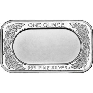 Rare Silver 1 Troy Oz.  Confederate Flag Bar.  999 Fine Silver
