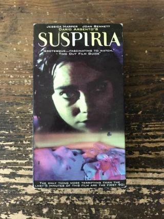Suspiria - Rare Dario Argento Fox Lorber Vhs W/ Alternate Artwork