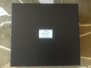 Guc Prada Logo Large Empty Gift Box Hand Bag Box 15 " X 14 " X 6 1/2 " Rare