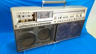 Sharp Gf - 777z Vintage Big Boombox / Ghetto Blaster Stereo Cassette Rare