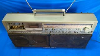 SHARP GF - 777Z Vintage BIG BOOMBOX / GHETTO BLASTER Stereo Cassette RARE 2