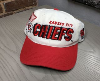 Vtg 90s Sports Specialties Kansas City Chiefs Shadow Snapback Hat Cap Nfl Rare