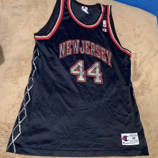 Rare Vintage Champion Keith Van Horn Jersey Nets Nba Jersey 90s Brooklyn
