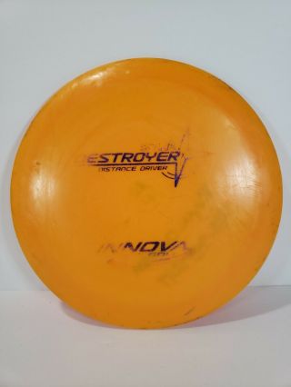 Rare Orange Pfn Patent Star Destroyer 175g Innova Disc Golf Oop 7.  5,  /10