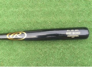 2016 Manny Machado Game - UNCRACKED Rawlings Bat Orioles Padres rare 2