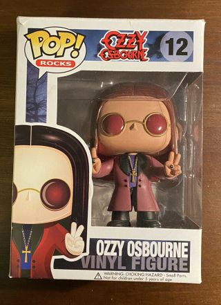Funko Pop Ozzy Osbourne 12 - Rare Vaulted Figure 2011 (shipped In Hard Stack)