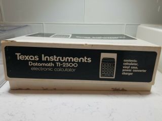 Texas Instruments TI - 2500 Datamath Calculator W/Box,  Complete RARE Non - 2