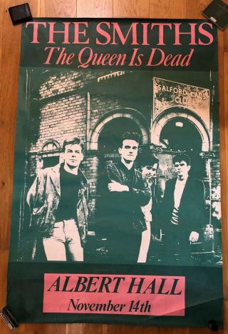 The Smiths The Queen Is Dead Albert Hall Nov 14th Huge Promo Poster 1986 Rare