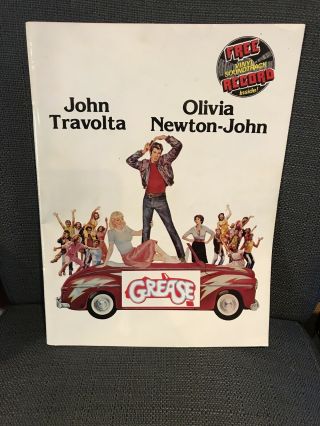 Vintage 1978 Grease Movie Souvenir Book John Travolta Rare