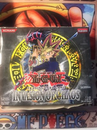 Yugioh Invasion Of Chaos 1st Edition Empty Booster Box Mp Rare
