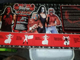 Toy Biz WCW The Evolution of Sting 6 Pack Action Figure Wrestling WWF WWE 2