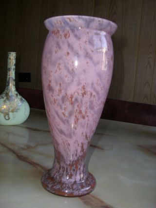VINTAGE FRENCH ART GLASS VASE BY D.  CHRISTIAN MEISENTHAL VERY RARE ca.  1900 ' s 2
