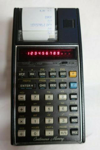 Hp - 19c Rare Vintage " Led Printing " Calculator Perfectly