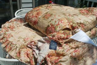 Ralph Lauren Home Vintage Floral Queen Comforter 4pc Set Rare Shams Guinevere