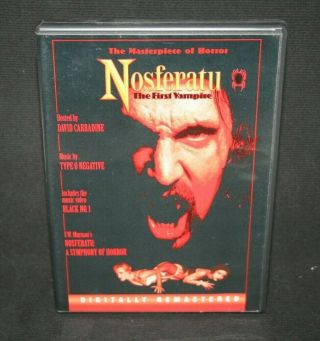 NOSFERATU (1998 DVD) TYPE O NEGATIVE - DAVID CARRADINE - F.  W.  MURNAU VERY RARE 2