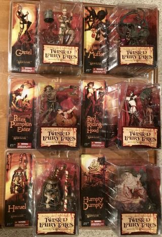 Mcfarlane Monsters Twisted Fairy Tales Complete Set Of 6 - In Package