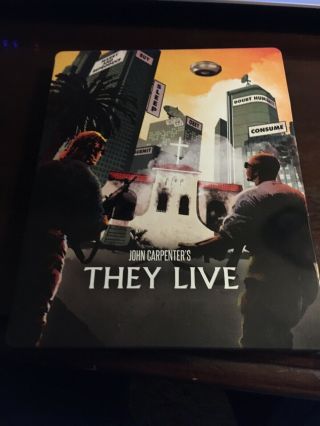 They Live Blu - Ray Steel Book Rare Oop Limited Edition