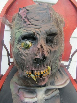 VTG 1984 Distortions Unlimited Rotted Corpse Zombie Halloween Monster Mask Rare 3