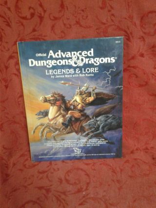 Vg Shape Rare 1st Edition Ad&d Legends & Lore Tsr 1984 2013 Hardcover Gift Book
