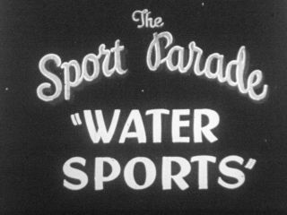 Rare Castle 16mm Film / Movie Water Sports W/ Busby Berekely Swimming Routine