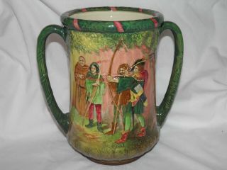 Rare Limited Edition 341/600 Royal Doulton Vase Robin Hood And His Merry Men