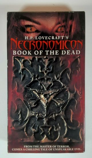 H.  P.  Lovecrafts Necronomicon: Book Of The Dead (vhs) Rare 1993 Horror W/j Combs