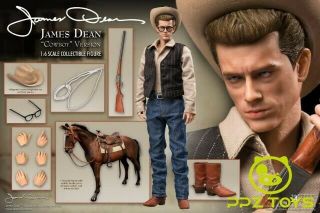 Pre - Star Ace Toys 1/6th Sa0088 James Dean Cowboy 12 " Action Figure W/horse