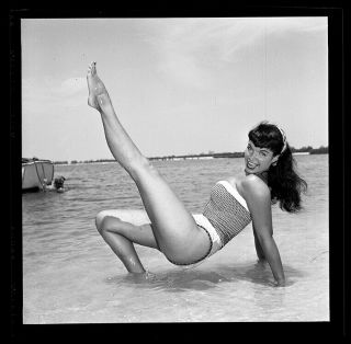 RARE Bettie Page 1954 Camera Negative Bunny Yeager Pin Up Calendar Girl 2