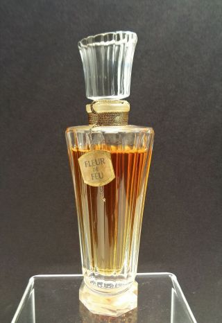 Rare Vintage Guerlain " Fleur De Feu " 1 1/3 Fl Oz Perfume 1948