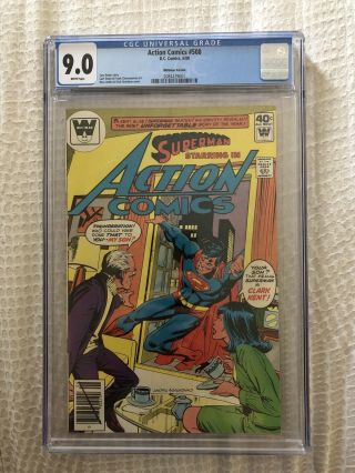 Action Comics 508 Cgc 9.  0 Rare Whitman Variant (tied For Highest Graded)