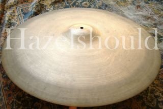 Soundfile Rare Dry Vintage Zildjian 1940s Trans Stamp 22 " Ride 2732 Gs Excd
