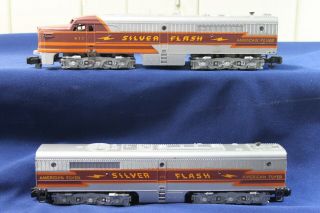 Rare Vintage American Flyer " S " Silver Flash A&b 477 & 478 Alcos Set 4778
