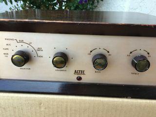 RARE Vintage ALTEC LANSING Model A339A Tube Amplifier with Wood Case 2